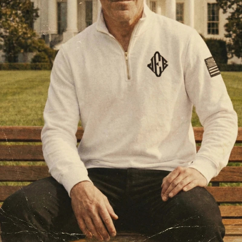 🧥 Jeffrey Epstein Vintage Quarter Zip – Vintage style